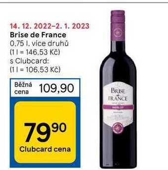 Tesco Brise de france 0,75 l nabídka