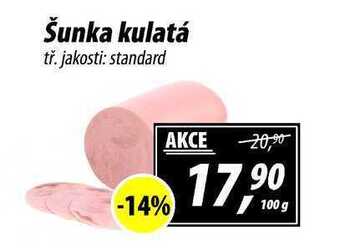 ZEMAN Šunka kulatá tř. jakosti: standard, 100 g nabídka