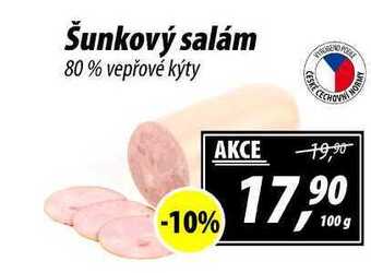 ZEMAN Šunkový salám 80% vepřové kýty, 100 g nabídka