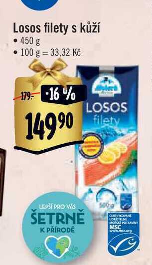 Albert Losos filety s kůží • 450 g nabídka