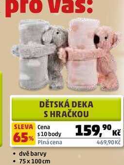 Penny Market Dětská deka s hračkou nabídka