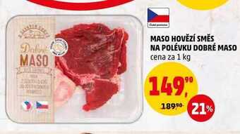 Penny Market Maso hovězí směs na polévku dobré maso, 1 kg nabídka