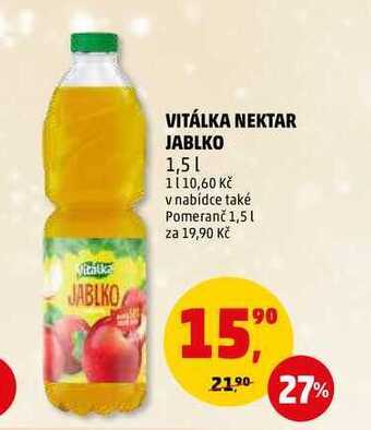 Penny Market Vitálka nektar jablko, 1,5 l nabídka