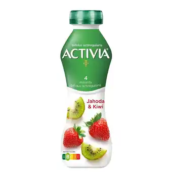 Activia probiotický jogurtový nápoj jahoda a kiwi