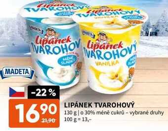 Terno Lipánek tvarohový 130 g nabídka