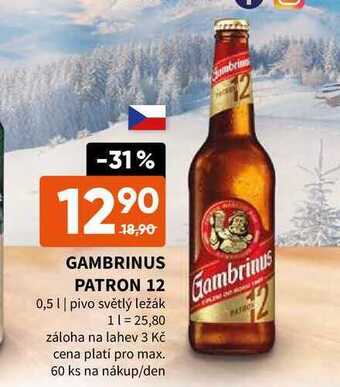 Terno Gambrinus patron 12 0,5 l nabídka