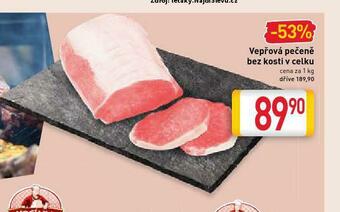 Billa Vepřová pečeně bez kosti nabídka