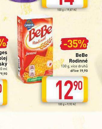 Billa Bebe rodinné nabídka