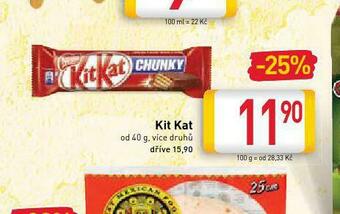 Billa Kit kat nabídka