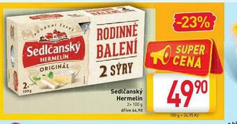Billa Sedlčanský hermelín nabídka