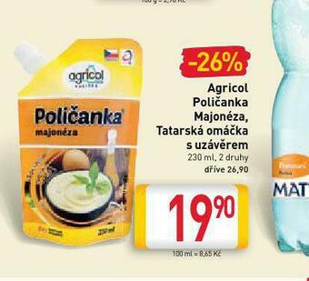 Billa Agricol poličanka, majonéza nabídka