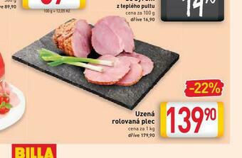 Billa Uzená rolovaná plec nabídka