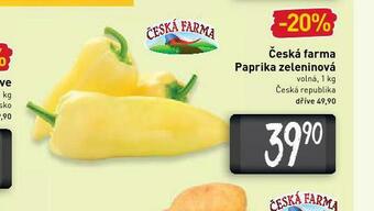Billa Paprika zeleninová nabídka