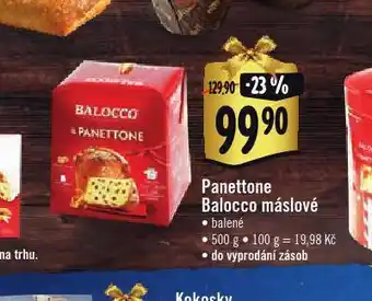 Albert Panettone balocco máslové nabídka