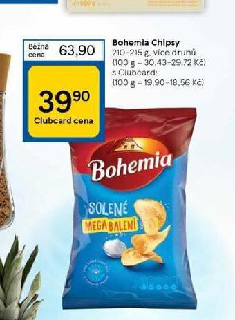 Tesco Bohemia chipsy nabídka