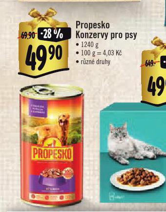 Albert Propesko konzervy pro psy nabídka