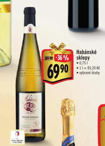 Albert Habánské sklepy nabídka