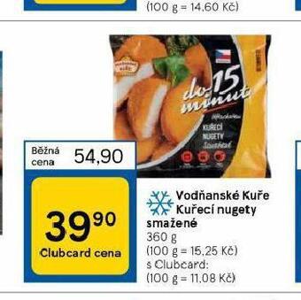 Tesco Vodňanské kuře kuřecí nugety smažené nabídka