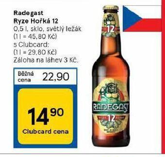 Tesco Pivo radegast ryze hořká 12 nabídka