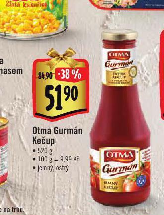 Albert Otma gurmán kečup nabídka
