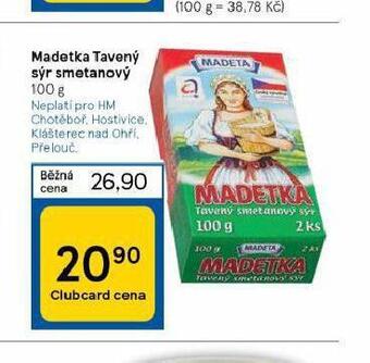 Madetka tavený sýr smetanový