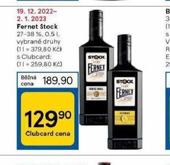 Tesco Fernet stock nabídka