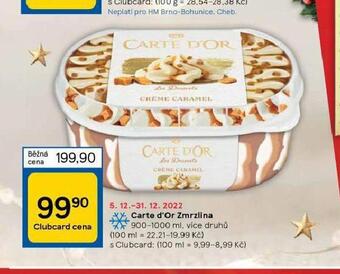 Tesco Zmrzlina carte d´or nabídka