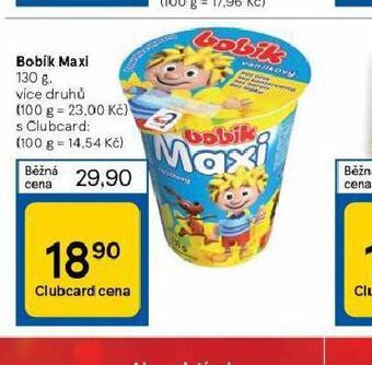 Tesco Bobík maxi nabídka