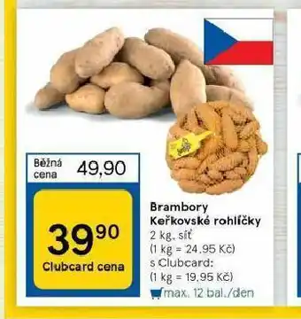 Tesco Brambory keříkové rohlíčky nabídka