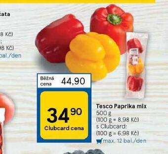 Tesco Paprika mix nabídka