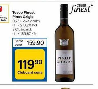Tesco Tesco finest pinot grigio nabídka