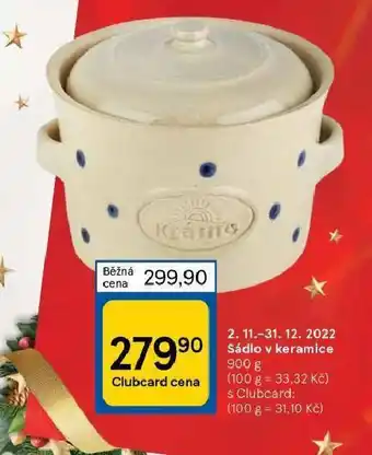 Tesco Sádlo v keramice nabídka