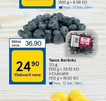 Tesco Borůvky nabídka
