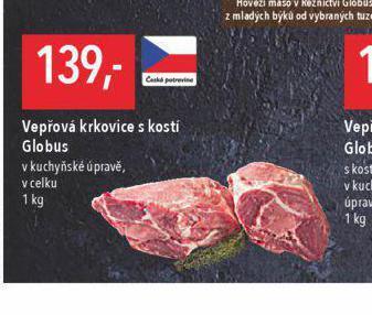 Globus Vepřová krkovice s kostí nabídka