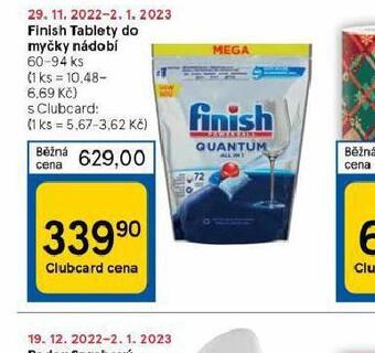 Tesco Finish tablety do myčky nabídka