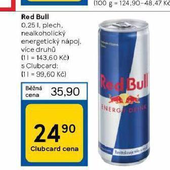 Tesco Red bull nabídka