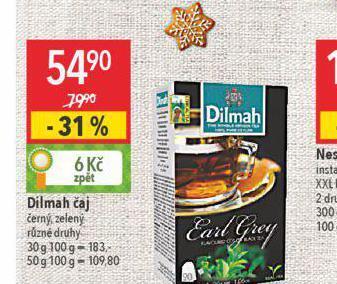 Globus Dilmah čaj nabídka