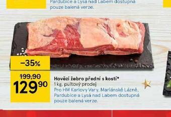 Tesco Hovězí žebro přední s kostí nabídka