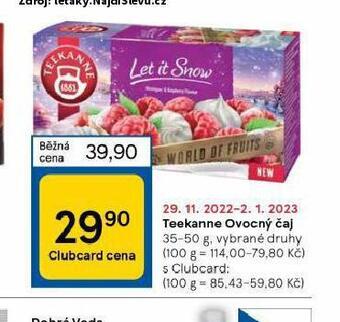 Tesco Teekanne ovocný čaj nabídka