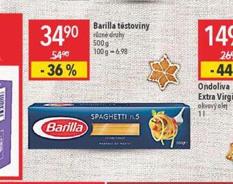 Globus Barilla těstoviny nabídka