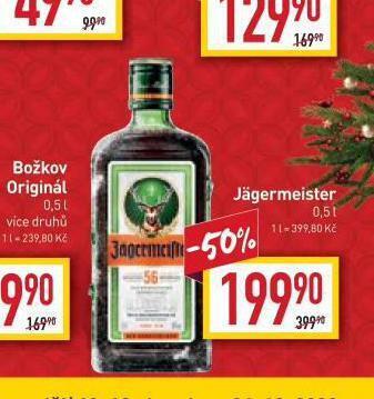 Billa Jägermeister nabídka