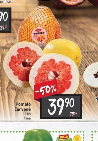 Billa Pomelo červené nabídka