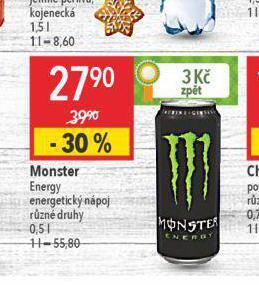 Globus Monster energy drink nabídka