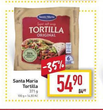 Billa Santa maria tortilla nabídka