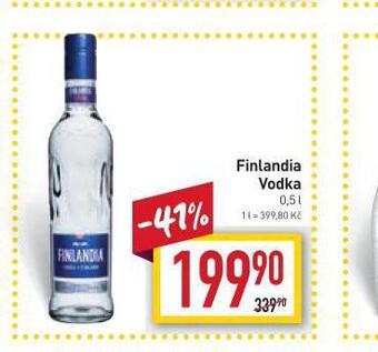 Billa Finlandia vodka nabídka