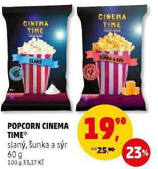 Penny Market Popcorn cinema time nabídka