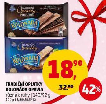 Penny Market Tradiční oplatky kolonáda opavia nabídka