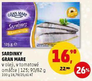 Penny Market Sardinky gran mare nabídka