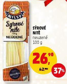 Penny Market Sýrové nitě neuzené 100 g nabídka