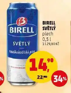 Penny Market Pivo birell světlý plech 0,5 l nabídka